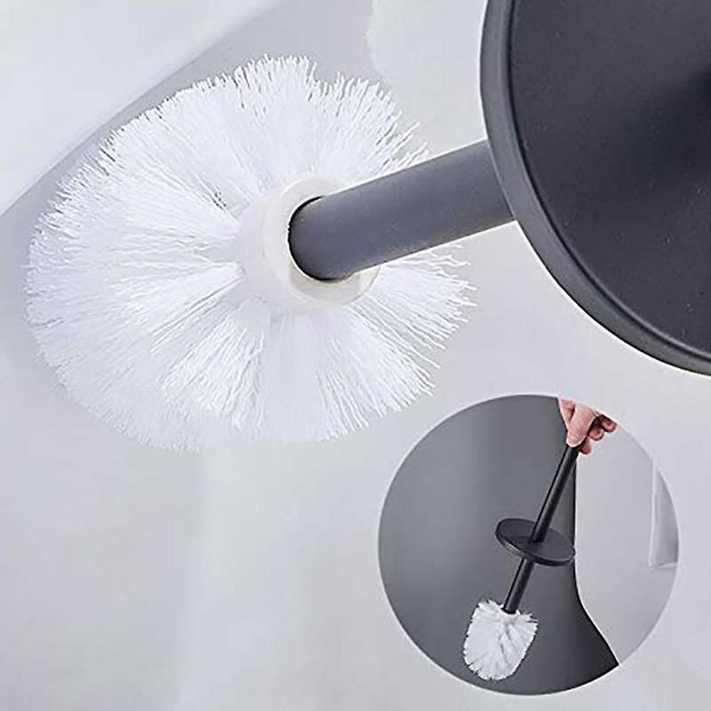 Aluminum Cleaning Toilet Brush Bathroom Toilet Brush (white)