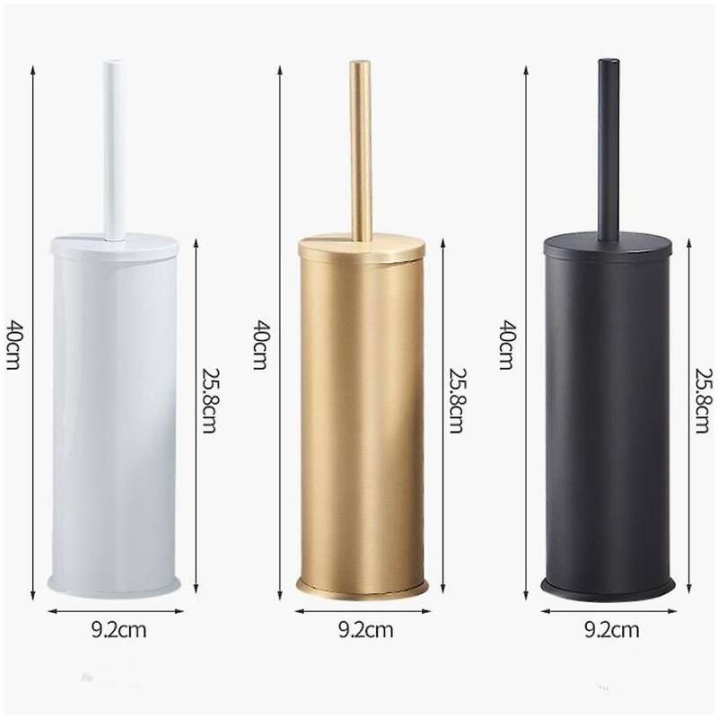 Aluminum Cleaning Toilet Brush Bathroom Toilet Brush (white)