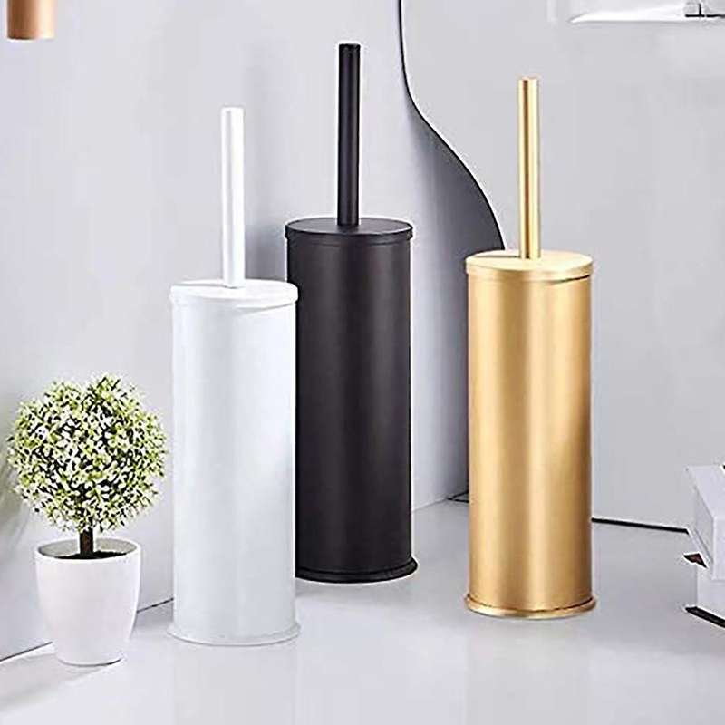 Aluminum Cleaning Toilet Brush Bathroom Toilet Brush (white)