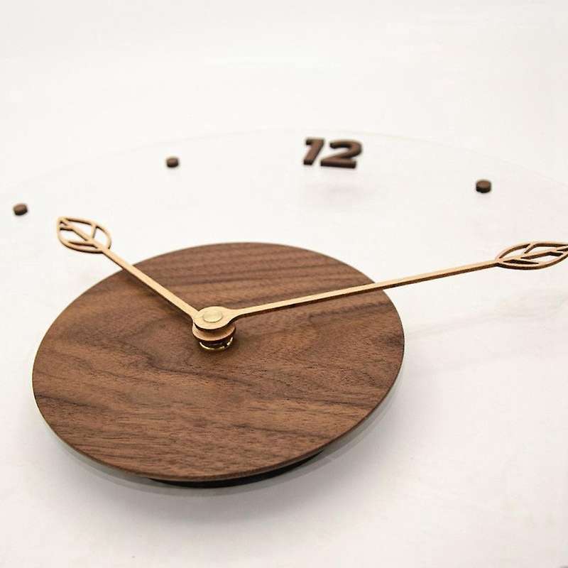 12inch Home Wood Wall Clock Kitchen Wall Watch Room Wall Decor Silent