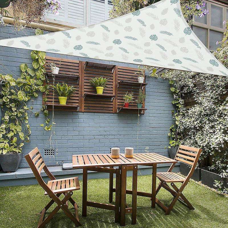 3x3m Garden Swimming Pool Printing Sunshade Sail Courtyard Triangle