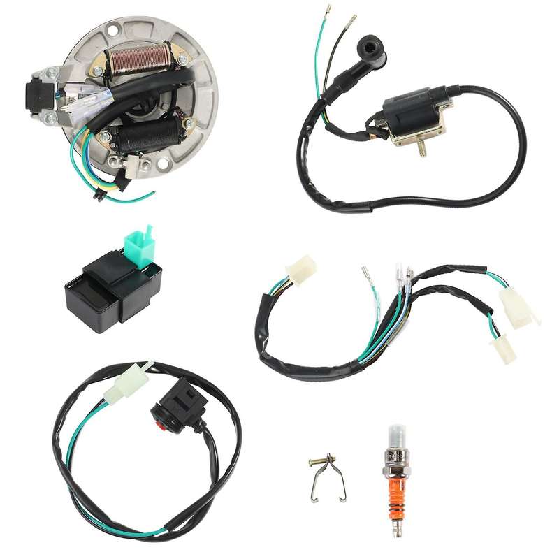 Motorcycle 4 Stroke Wire Harness Wiring Loom Cdi Coil for 50-125cc