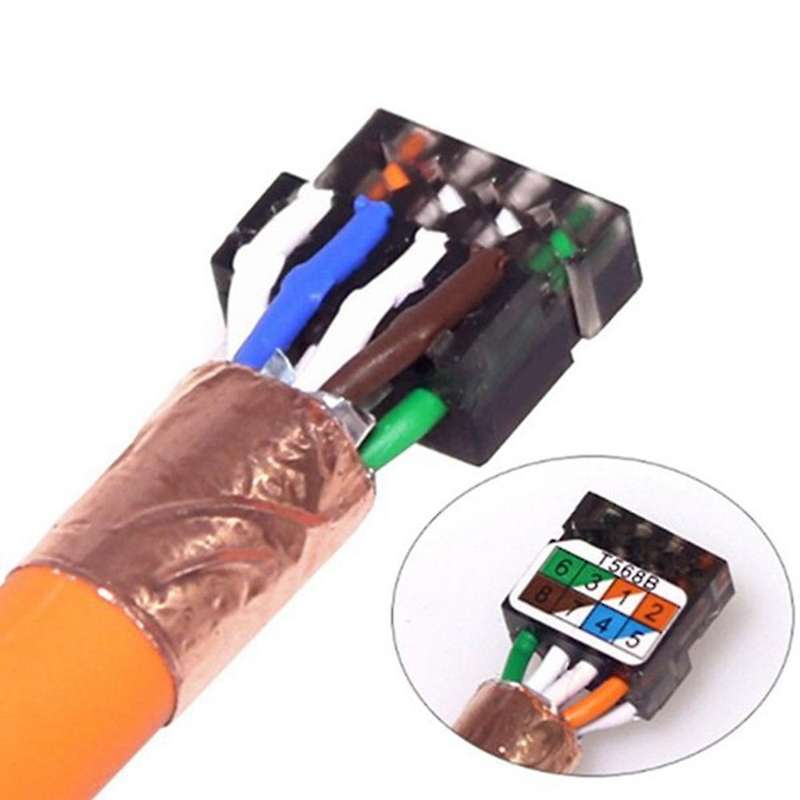 5 Pcs Cat8 Industrial Ethernet Connector Rj45 Shielded Field Plug