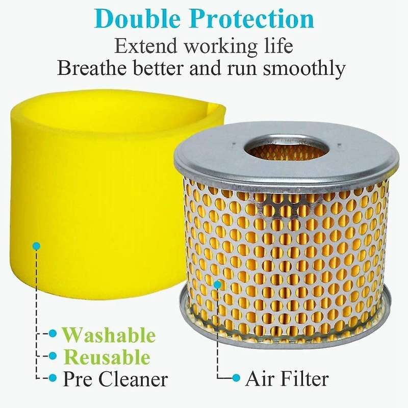 5pcs Air Filter with Pre-filter,for Honda Gx390 13hp Gx340 Engine