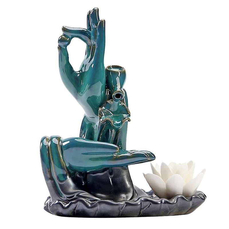 Lotus Incense Waterfall Incense Burner Lotus Censer Backflow B