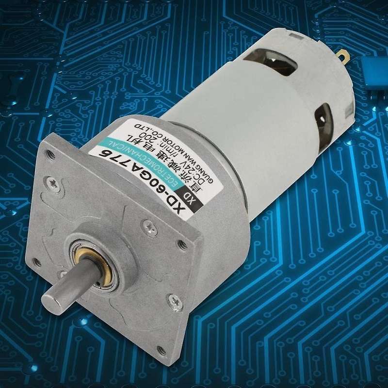 35w Dc Gear Speed Adjustable Large Torque Motor Cw/ccw(24v 200rpm)
