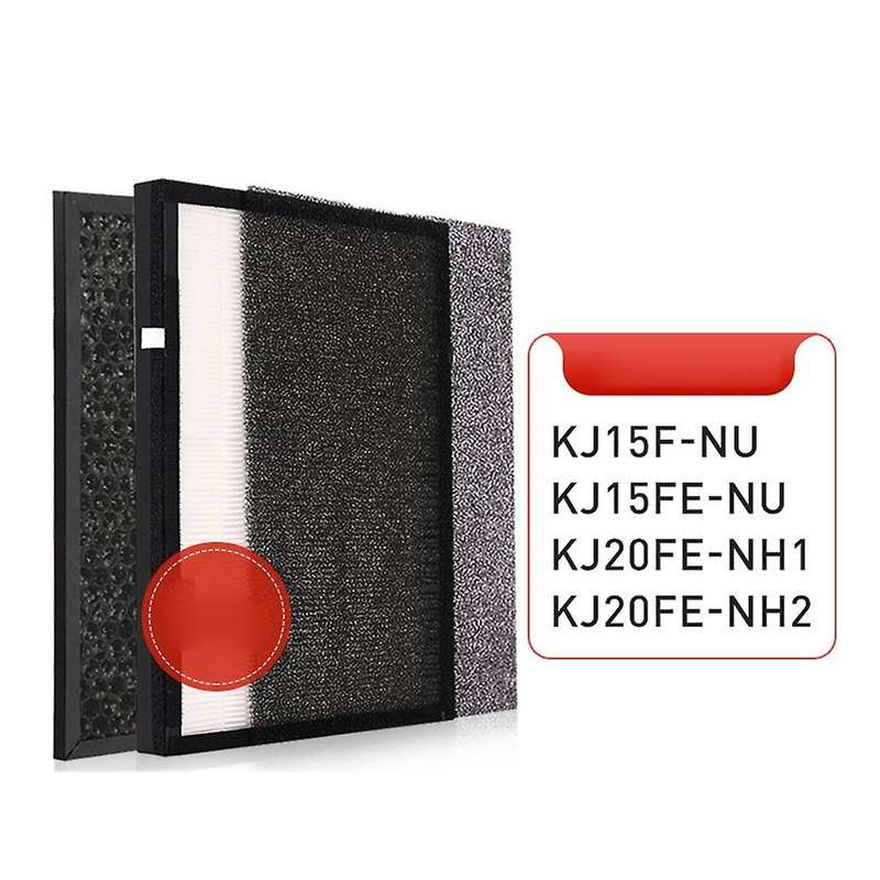 3 Pcs Filters for Midea Air Purifier Kj15fe-nu Kj15f-nu Kj20fe-nh1