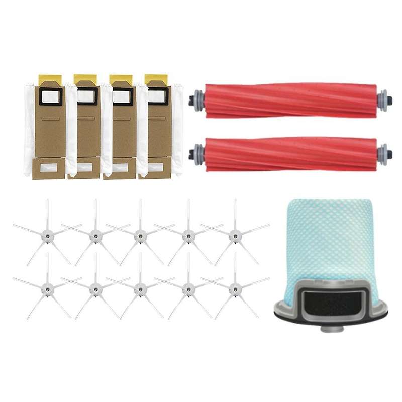 17pcs for Xiaomi Roborock T7 S7 T7 Plus Side Brush Filter Dust Bag A