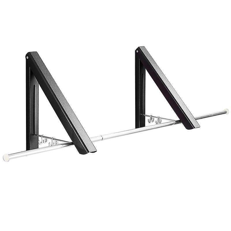Clothes Drying Rack Wall Mounted Folding Hanger for Laundry Room B