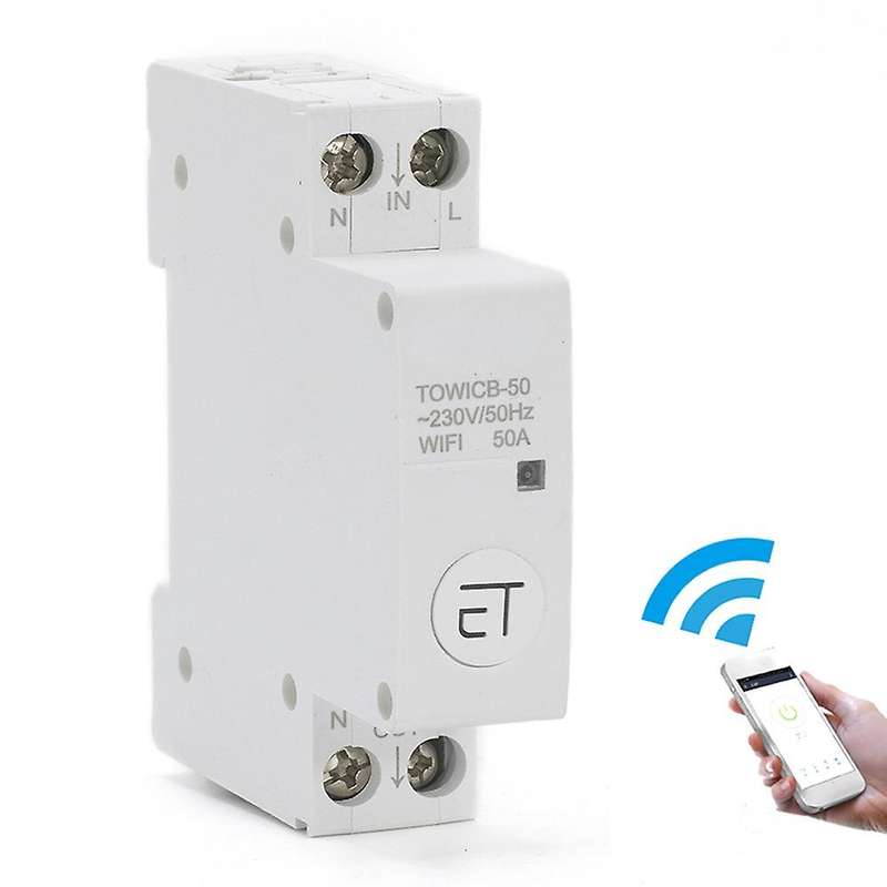 Din Rail Wifi Circuit Breaker Smart Timer Switch App for Amazon, 32a