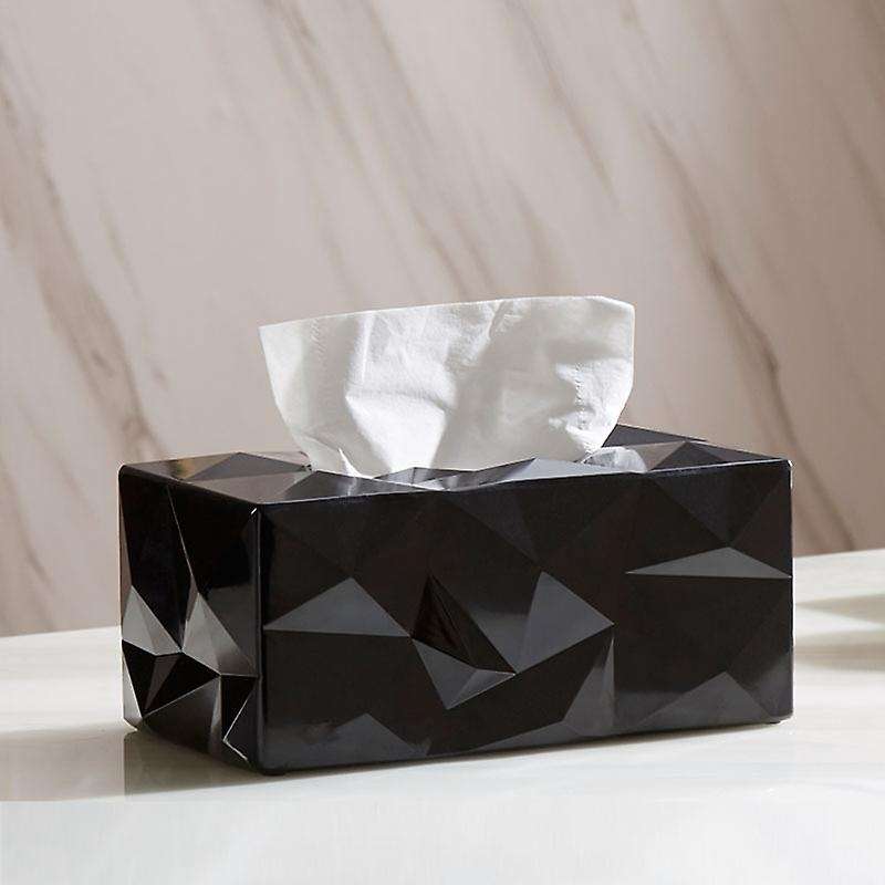 Tissue Box Nordic Tissue Box Napkin Toilet Paper Holder Case-black