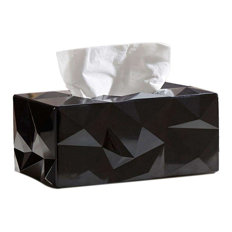 Tissue Box Nordic Tissue Box Napkin Toilet Paper Holder Case-black