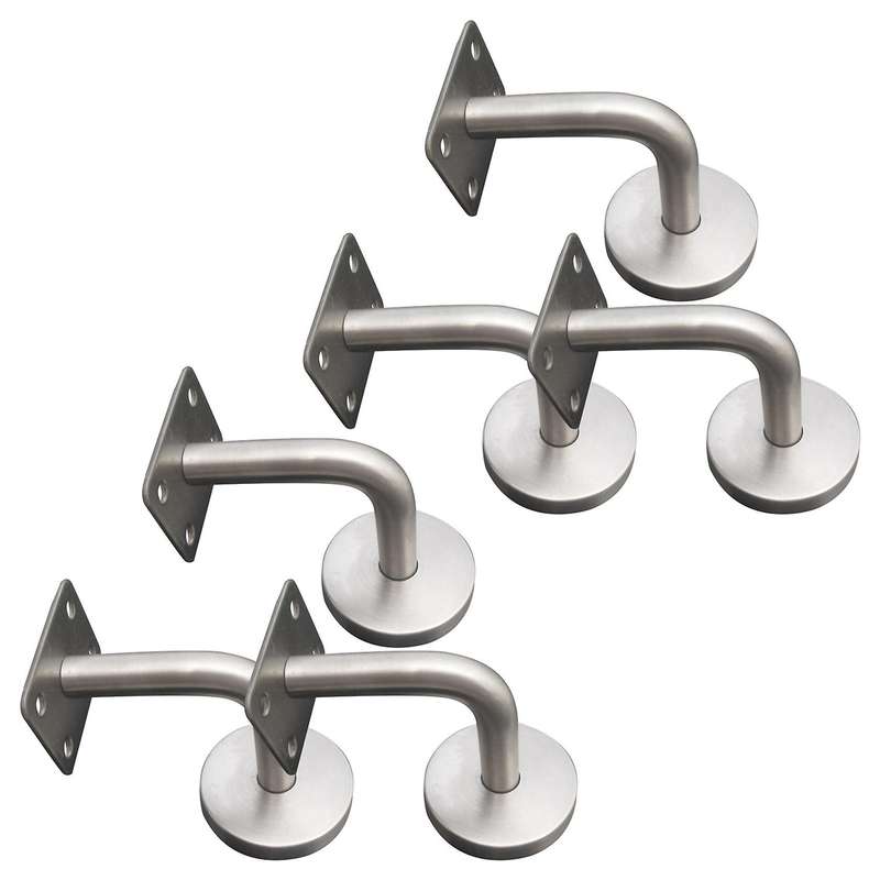 6pcs Elegant Handrail Bannister Stair Rail Supports Brackets