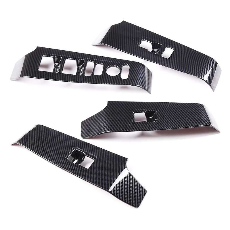 Car Carbon Fiber Abs Glass Lift Panel Frame Cover Fit for Honda Rhd