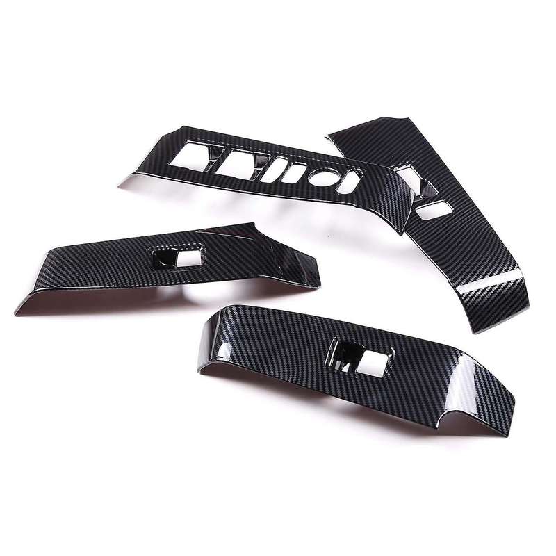 Car Carbon Fiber Abs Glass Lift Panel Frame Cover Fit for Honda Rhd