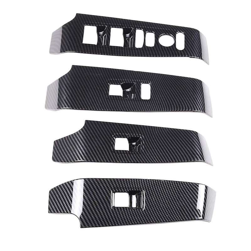 Car Carbon Fiber Abs Glass Lift Panel Frame Cover Fit for Honda Rhd