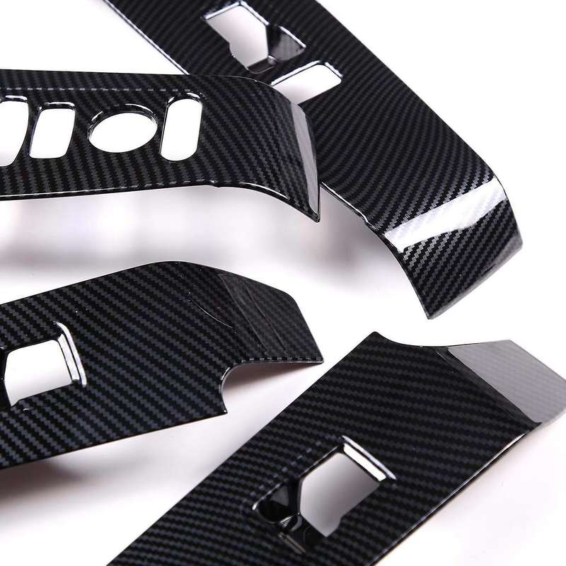 Car Carbon Fiber Abs Glass Lift Panel Frame Cover Fit for Honda Rhd