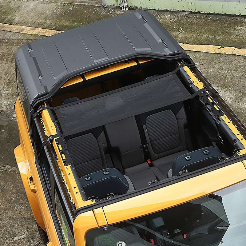 Roof Hammock Roof Insulation Net for Ford Bronco 2021 2022 Black