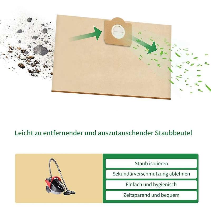 Replacement Parts Dust Bags for Karcher 6.959-130.0 A2201 Wd3