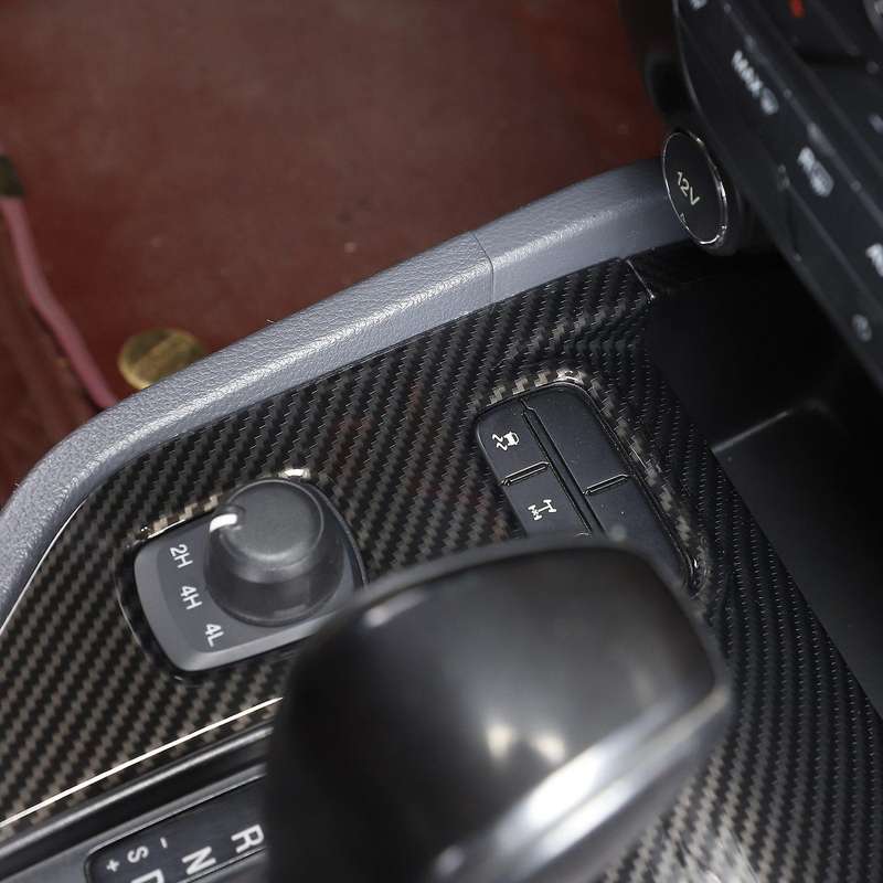 Car Carbon Fiber Abs Center Console Frame Cover Trim for Ford Ranger