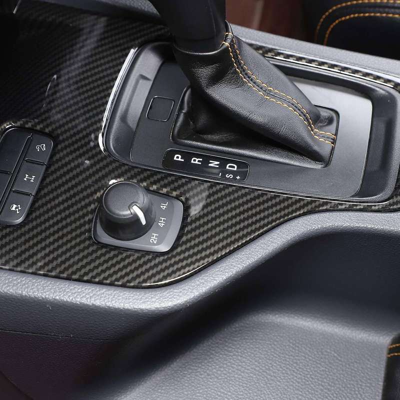 Car Carbon Fiber Abs Center Console Frame Cover Trim for Ford Ranger