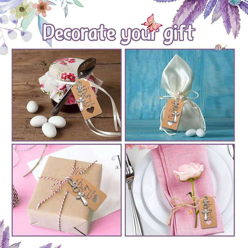 20pcs Thank You Gift Angel Keychains for Baby Birthday Giveaway