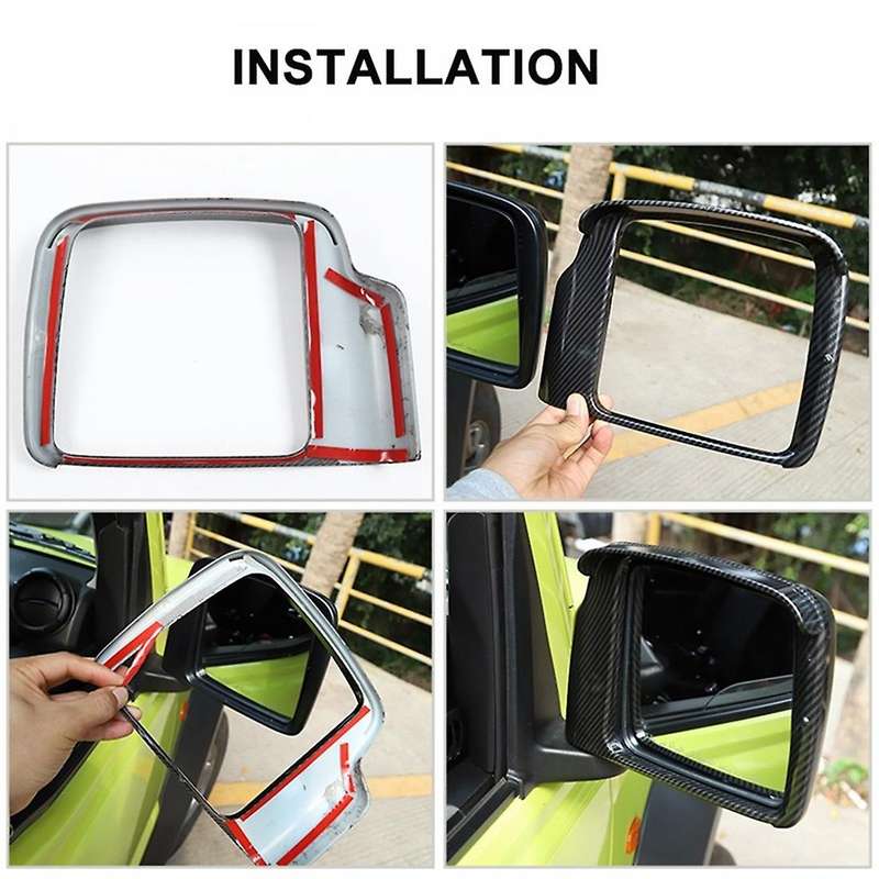 Rearview Mirror Rain Eyebrow Frame Cover for Suzuki Jimny 2019-2022