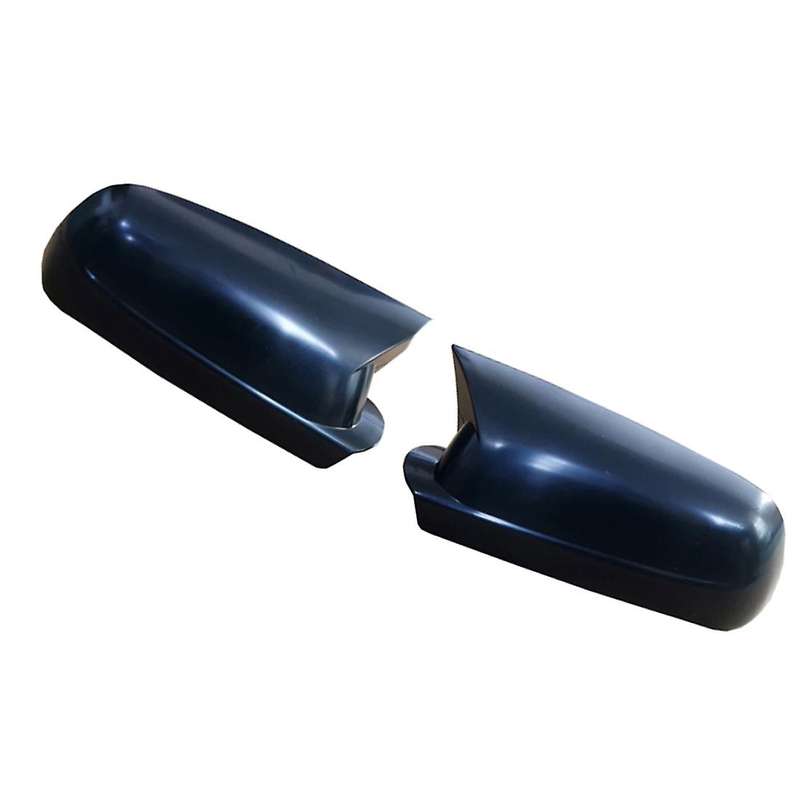 Car Glossy Black Ox Horn Rearview Side Mirror Shell Sticker