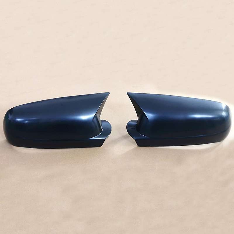 Car Glossy Black Ox Horn Rearview Side Mirror Shell Sticker