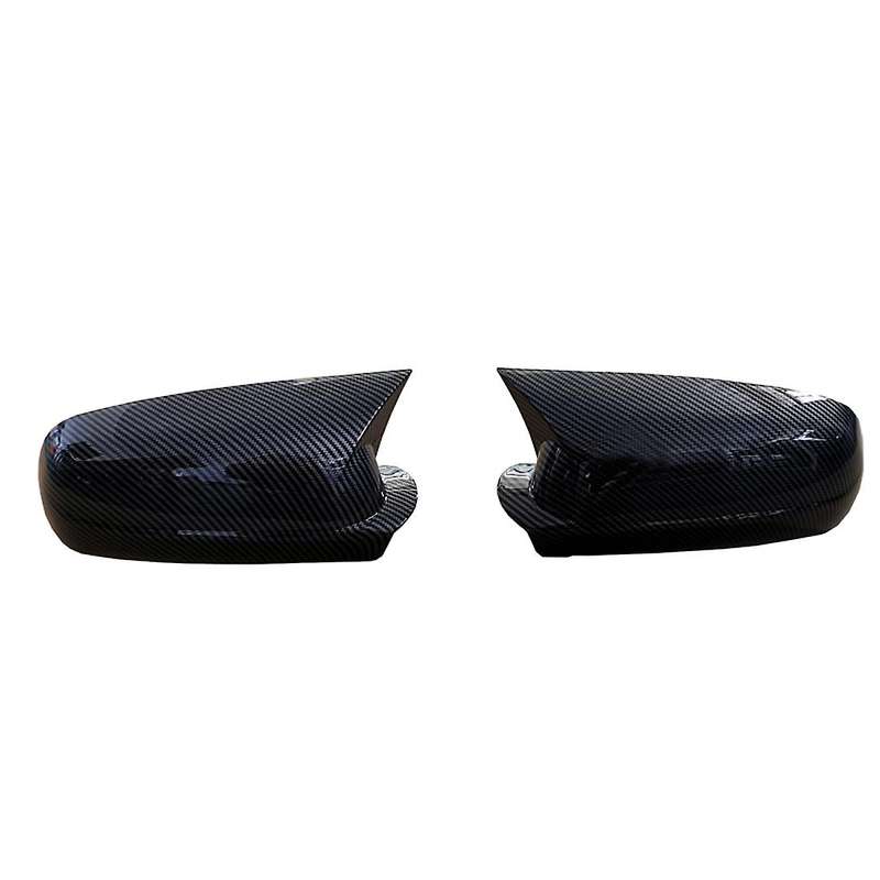 Car Carbon Fiber Ox Horn Rearview Side Mirror Shell Sticker