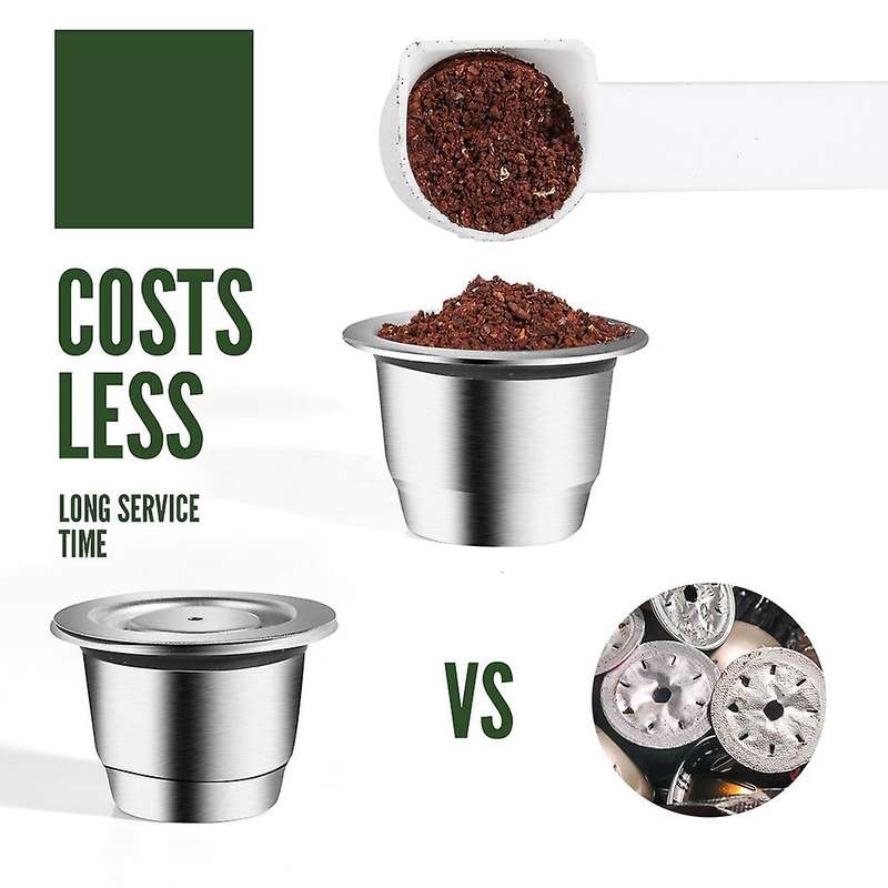 Stainless Steel Refillable Reusable for Nespresso Coffee Capsule