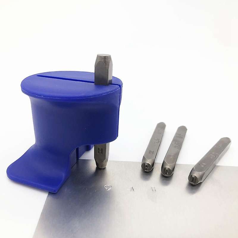 Professional 4mm. Letter and Number Stamp Set with Stamping