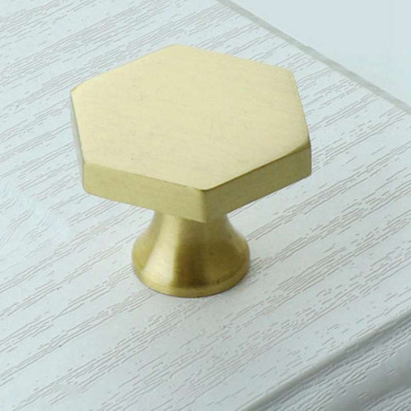 8-pack Brass Cabinet Knobs, for Dresser Drawer Knobs, with Screws