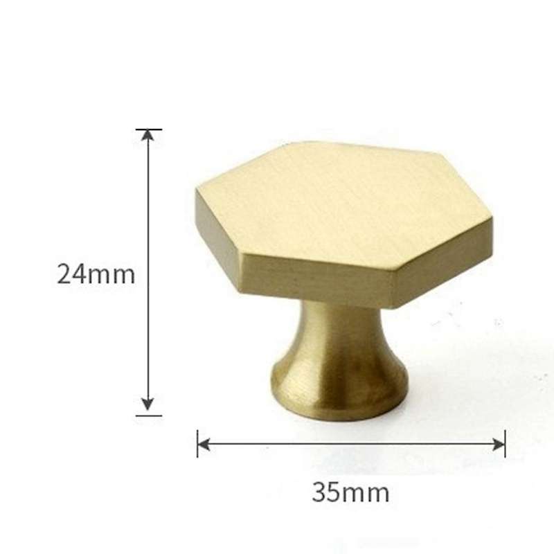 8-pack Brass Cabinet Knobs, for Dresser Drawer Knobs, with Screws