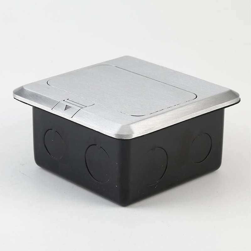 Pop-up Floor Outlet Covers Box, Power Box Kit , Silver Gray,us Plug