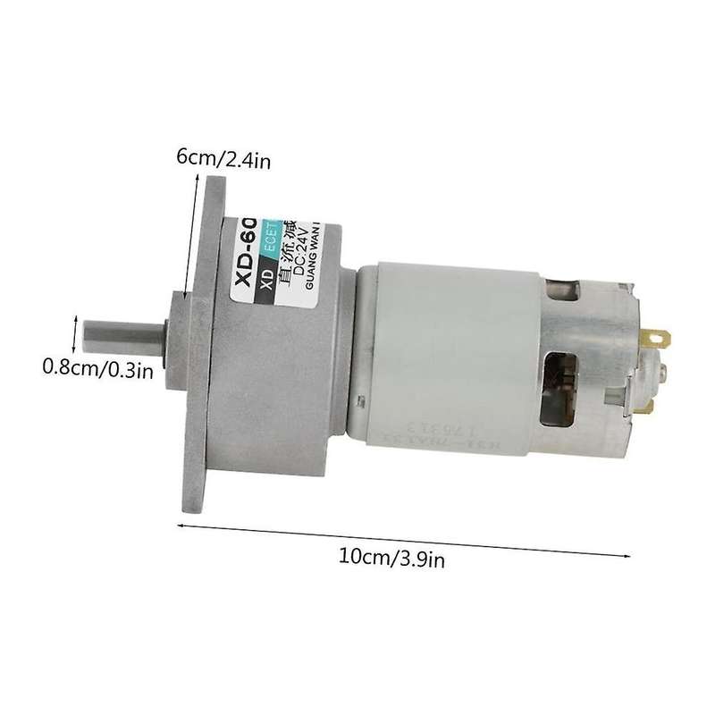 35w Dc Gear Speed Adjustable Large Torque Motor Cw/ccw(24v 30rpm)