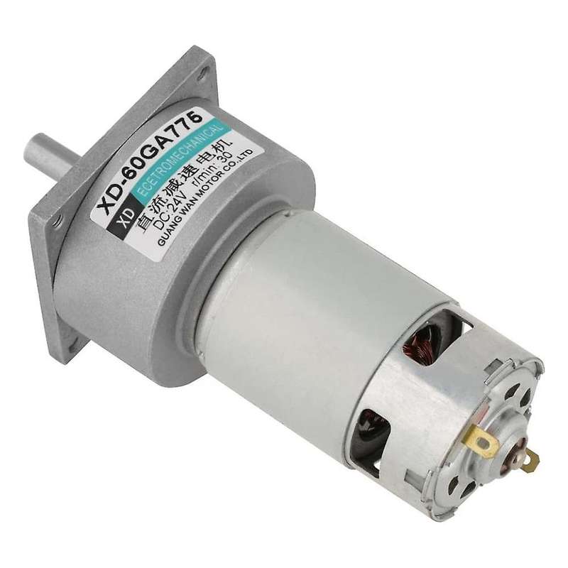 35w Dc Gear Speed Adjustable Large Torque Motor Cw/ccw(24v 30rpm)