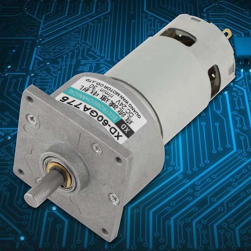 35w Dc Gear Speed Adjustable Large Torque Motor Cw/ccw(24v 30rpm)