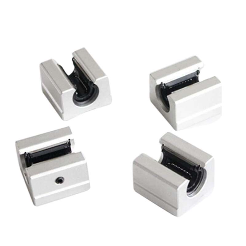 4pcs 12mm/0.47inch Sbr12uu Aluminum Open Linear Router Motion Bearing