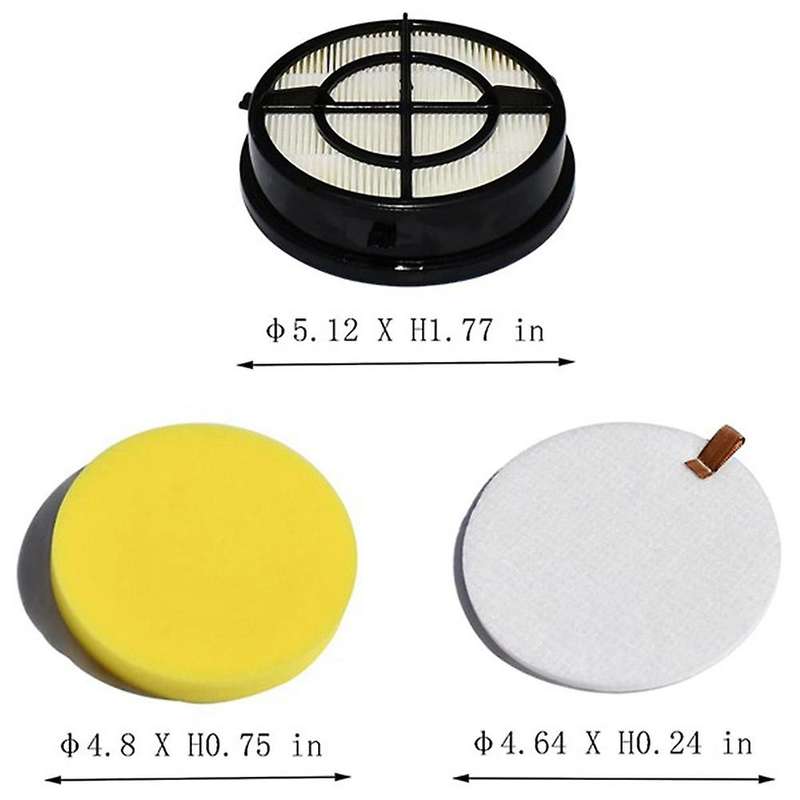 6 Pack 16871 Filter for Bissell Pet Hair for 1650 Series, 1650a,1650c