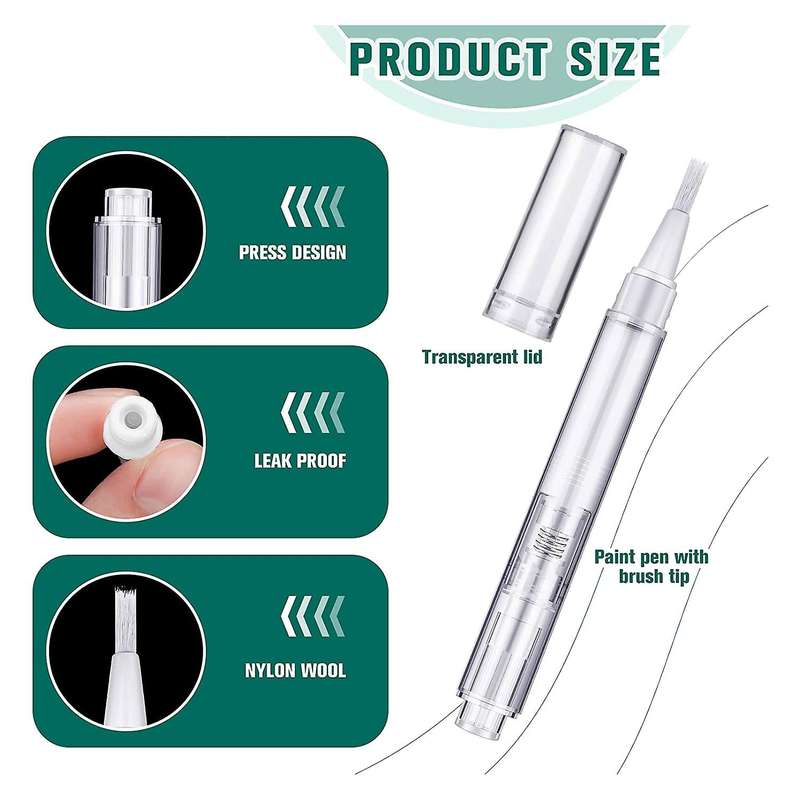 48 Pcs Paint Touch Up Pen Transparent Paint Pen Empty Oil Pen