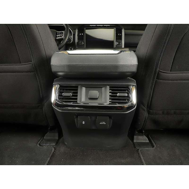 Rear Air Vent Outlet Panel Frame Trim for Ford F150, Abs Silver