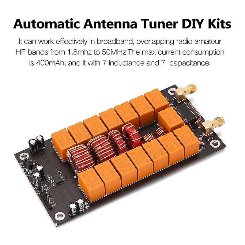 Mini Atu-100 Antenna Tuner 1.8-50mhz Automatic Antenna Diy Kit