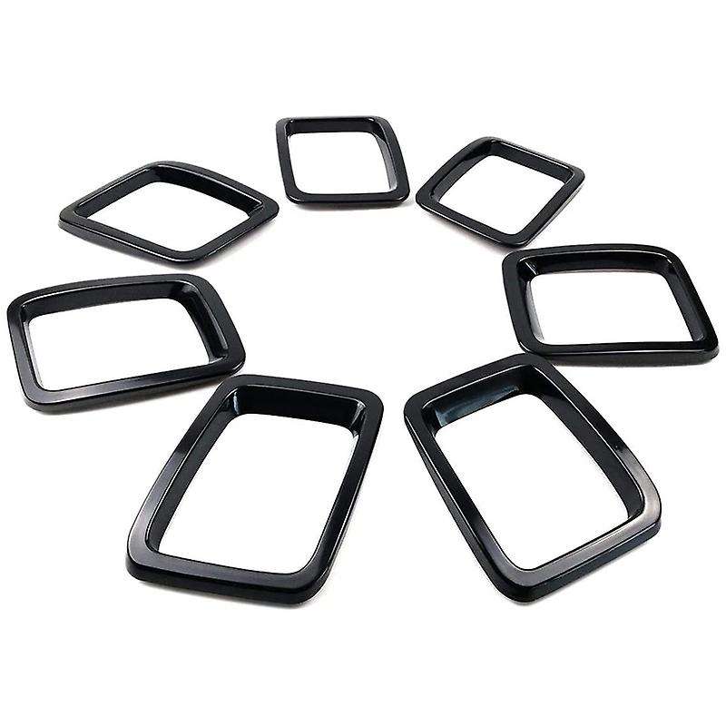 7pcs Front Grill Ring Inserts Frame Kit for 2017-2019 Jeep Compass