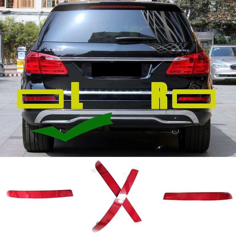 Rear Bumper Fog Light Reflector Sheet for Mercedes Benz Gl X166