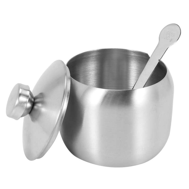 18/8 Stainless Steel Containers Set with 3 Serving Spoons and Base