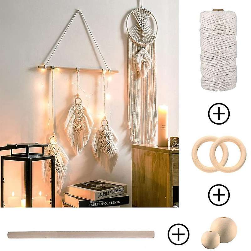 Macrame Kit with 3mm Macrame Cord,for Wall Hanging,plant Hangers