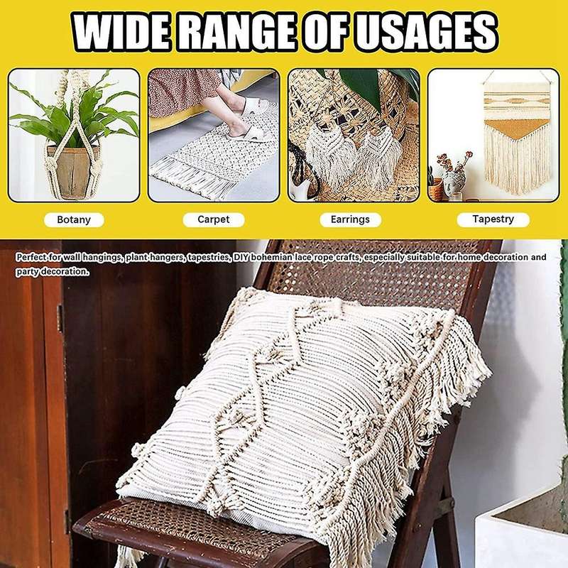 Macrame Kit with 3mm Macrame Cord,for Wall Hanging,plant Hangers