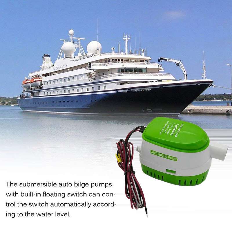 Dc 12v 1200gph Automatic Bilge Pump Submersible Boat Water Pump
