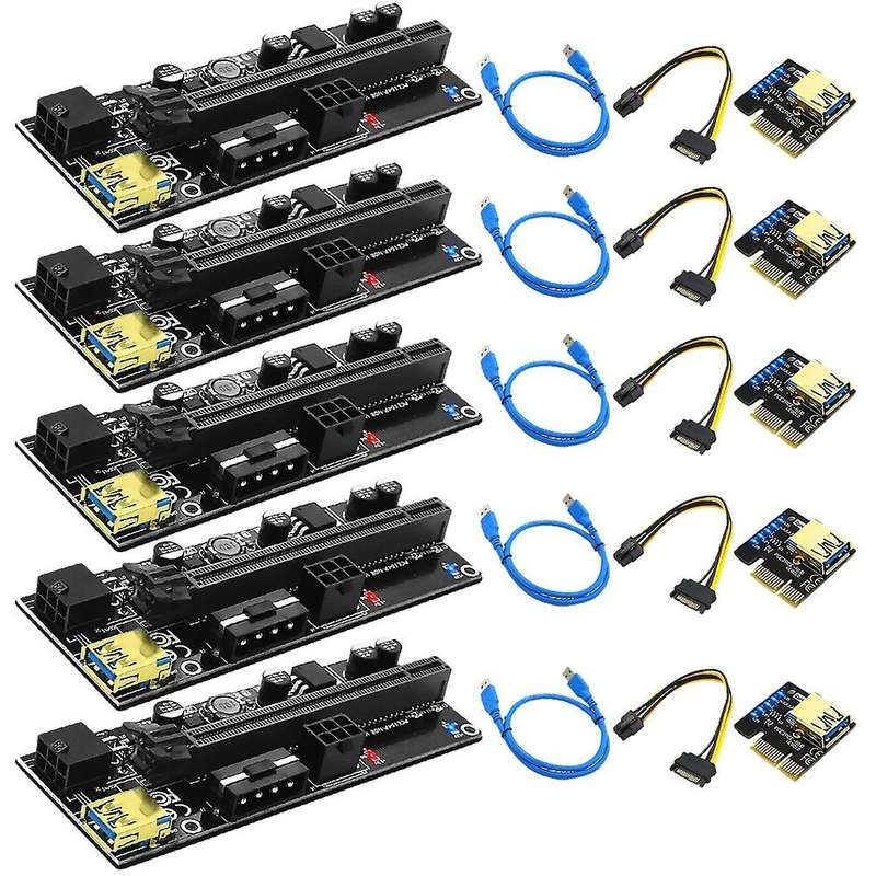 Pci-e 1x to 16x Usb3.0 60cm Graphics Riser Card for Btc Miner(5 Pcs)